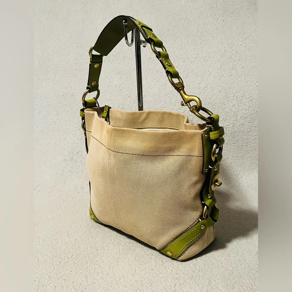 COACH Vintage Carly Canvas/Leather Handbag - Picture 10 of 13